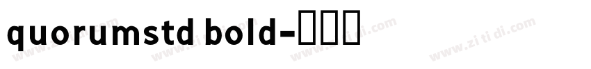 quorumstd bold字体转换